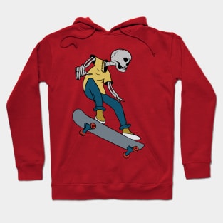 Skate Boarding Illustration Hoodie